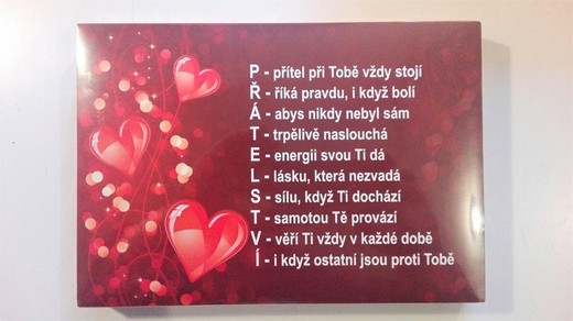 12 Bonboniéra s vtipným textem
