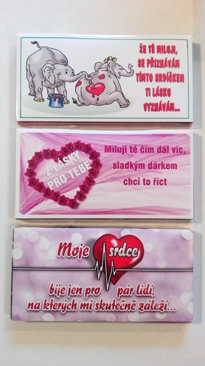 15, 16, 17  (seshora) Čokoláda s popisem