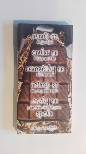 81 Čokoláda s popisem